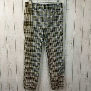 Chocolate U.S.A. Women's Multicolor Plaid Ankle Skinny Pants Size Medium